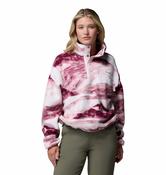 Columbia Women's Helvetia II Cropped Printed Sherpa Fleece - Antique Mauve
