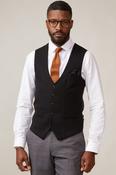 Kelvin Single Breasted Black Waistcoat image
