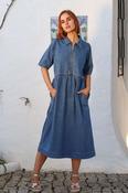 Jade Midi Blue Dress