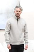 Wesley Putty Half Zip Knit image