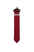 Mens Red Paisley Tie &amp; Pocket Square image