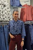 Isabella Navy Reef Blouse image