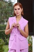 Carla Belted Orchid Waistcoat
