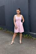 Nola Bow Pink Mini Dress