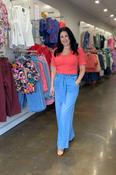Romelle Wide Leg Ice Blue Jean image