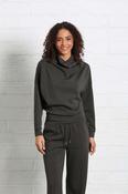 Relax &amp; Renew Sable Cowl Khaki Neck Top image