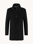 Black Tokyo Trip Funnel Neck Coat