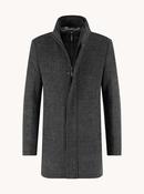 Dark Grey Tokyo Trip Funnel Neck Coat