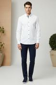 6th Sense White Lyocell Shirt image