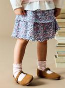 NAME IT Girls Katrina Floral Skirt - Subdued Blue image