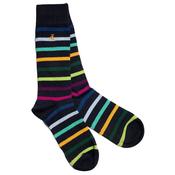 Navy Small Stripe Socks image