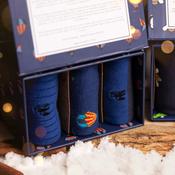 Sock Gift  Box - 3 Pairs - Hot Air Balloon Box image