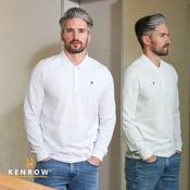 Brodie Long Sleeve Polo-White image