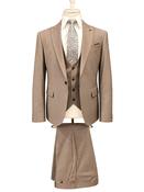 Dara Brown Pin Stripe Three Piece Suit image