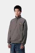 Half Zip American Script Sweat-Porphyry