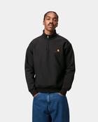 Half Zip American Script Sweat-Black image