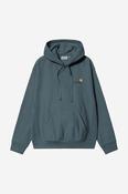 Hooded American Script Sweat-Office Blue