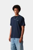 S/S Script Embroidery T-Shirt-Jupiter / White
