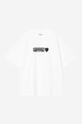 Short Sleeve Deconstructed Label T-Shirt-White image