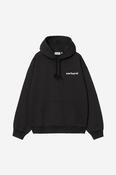 Hooded Caps Sweat-Black