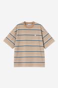 S/S Zane T-Shirt-Zane Stripe Peanut image