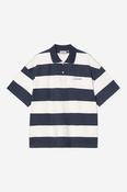 S/S Delray Polo-Delray Stripe  Blue image