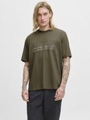 Fusion Big Branding Tee Short Sleeve Crew Neck-Grape Leaf