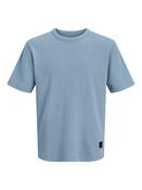 Fusion Waffle Branded Crew Neck Tee - Blue Mirage image