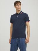 Paulos Navy With Red Tipping Short Sleeve Polo