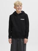 Union Print Sweat Hood Junior-Black