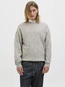 Soho Ollie Crew Neck Knit-Light Grey Melange image