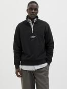 Soho Sweat Quarter Zip-Black
