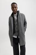 Keith Wool Dark Grey Melange Coat image
