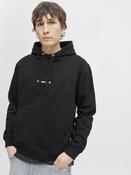 Norrebro Embroidered Hoodie-Black