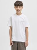 Union Back Print Junior Boys Tee-Bright White