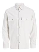 Rayle Melange Solid Cloud Dancer Overshirt
