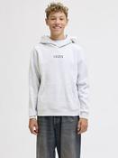 Point Badge Junior White Melange Hoodie