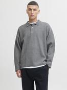 Bradfort Knit Polo-Medium Grey Melange image