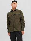 Roy Solid Overshirt Long Sleeve-Grape Leaf image