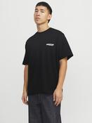 Union Back Print Tee-Black