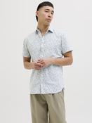 Summer Print Short Sleeve Shirt-White image