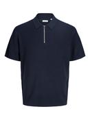 Max Knit Zip Polo-Navy Blazer