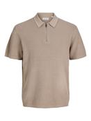 Max Knit Zip Polo-String
