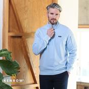 Julien Sky Blue Half Zip Knit image