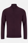 Julius 1/4 Zip Bordo Knit