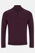Julius 1/4 Zip Plum Knit