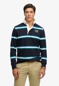 Vintage Athletic Stripe Rugby - Navy Stripe image