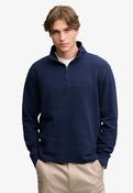 Garment Dye Rib Half Zip - Super Dark Navy image