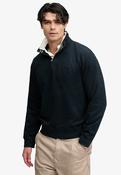 Essential Serif Logo Half Zip - Dark Navy