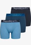Superdry &amp; Co Boxer Triple Pack - Navy Marl/Indigo Marl/Bluegrit
